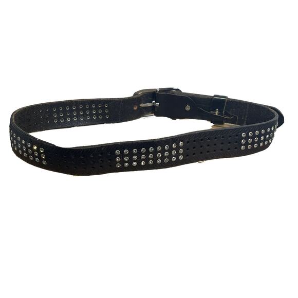 balibelt rhinestone genuine leather belt Size S main image 5